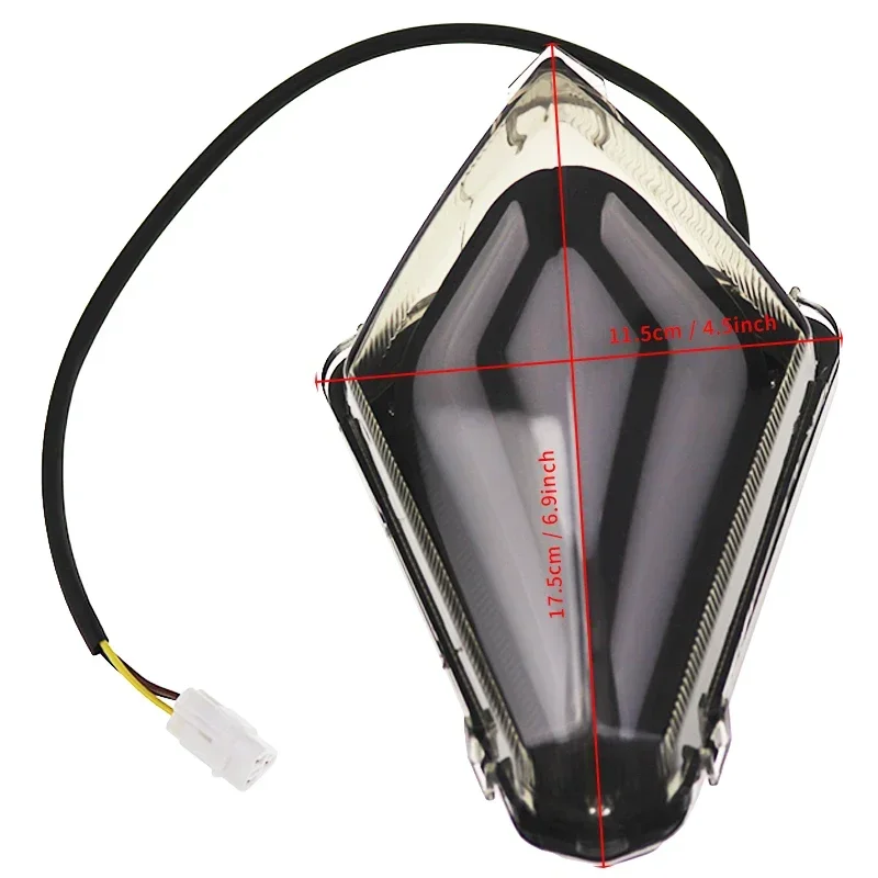 Luz trasera de humo para motocicleta, lámpara de luz de freno para Yamaha T-MAX TMAX 530 TMAX530 T-MAX530 2012 2013 2014 2015 2016