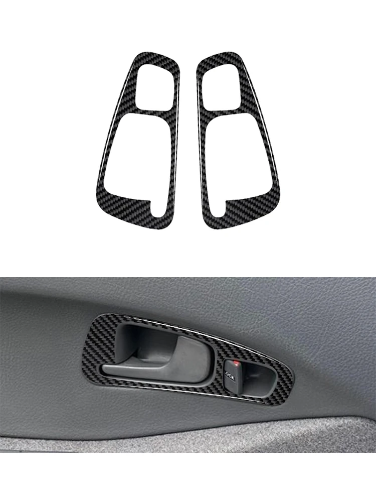 For Honda Civic 1992-1995 Carbon Fiber Interior Speedometer Air Vent Window Lift Panel Decoration Sticker Decal Car Accessories