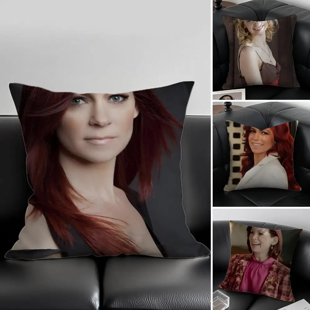 C-Carrie Preston Cushion Cover Pillow Case Soft Friendly Fabric & Concealed Zipper