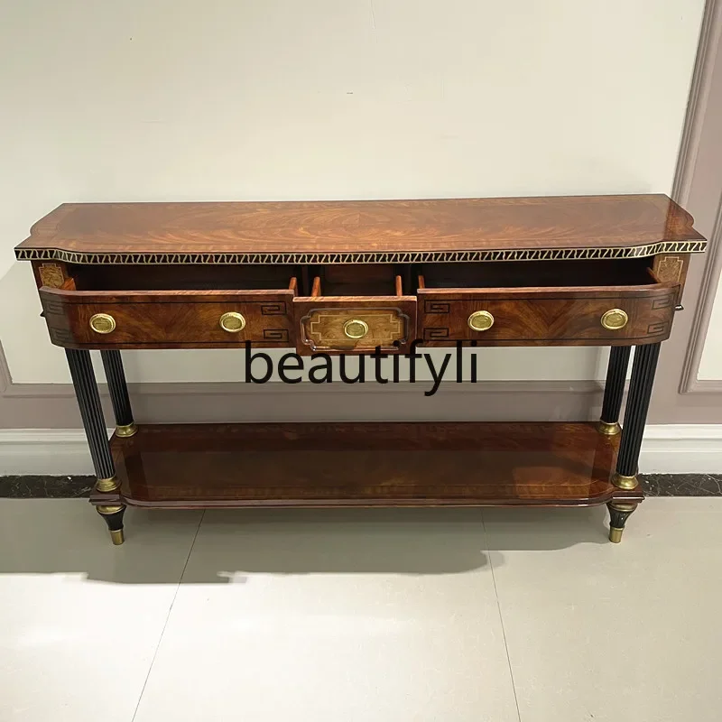 

A16 British sofa back several porch cabinets foyer cabinets mahogany, inlaid with decorative cabinets