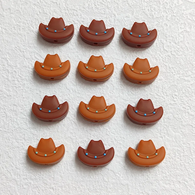 20pcs Cartoon Silicone Beads BPA Free Food Grade Silicone Pacifier Chain Clips Beads Newborn Baby Toys DIY Jewelry Accessories