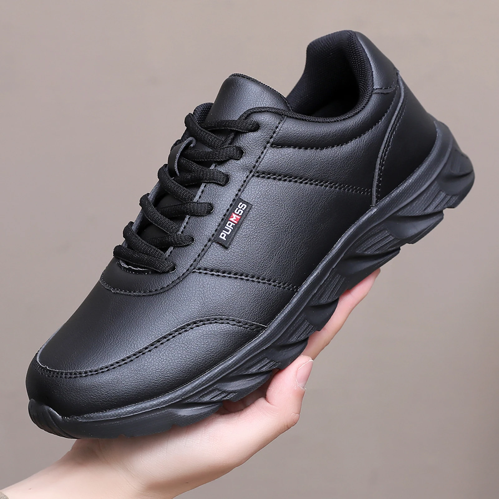 

Men Casual Shoes Lace-up Men Shoes Lightweight Comfortable Breathable Walking Sneakers Mens Shoes Men black shoes