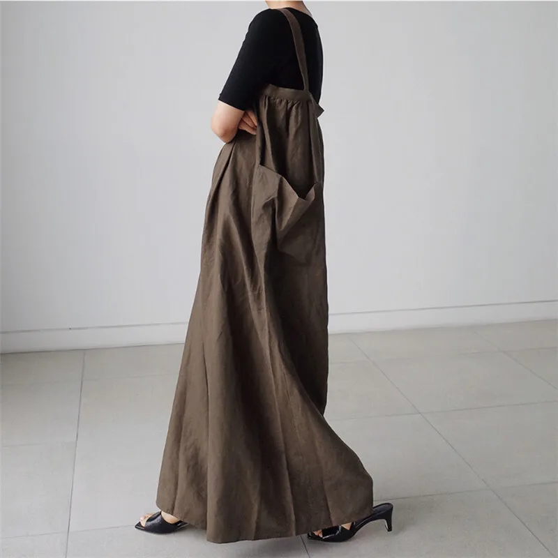 HKSH Primavera Autunno Nuove Donne Gamba Larga Tuta di Colore Solido Tasche Grandi Marea di Grandi Dimensioni Casual High Street Chic Tuta HK11857