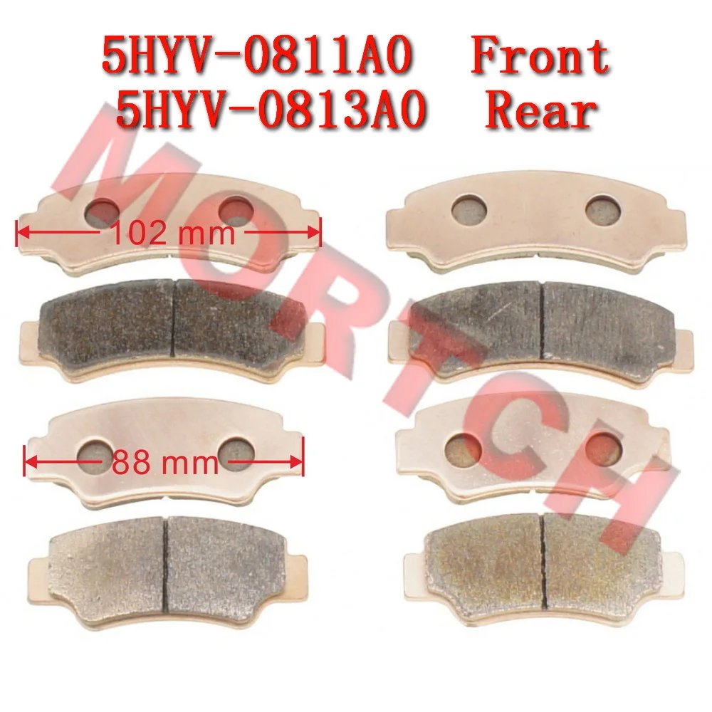 Front Rear Brake Sintered Pad 5HYV-0811A0 5HYV-0813A0 CFMoto CForce ZForce UForce 600 800XC 950 1000 CF800SZ-2 CF600UZ CF600UTR