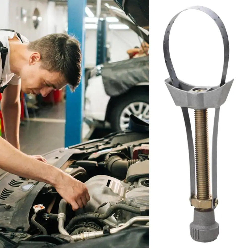 

1pc Oil Filter Wrench Oil Change Disassembly And Assembly Repair Tool Tool Car Band Steel Wrench Oil Automobile Adjustable R1L3
