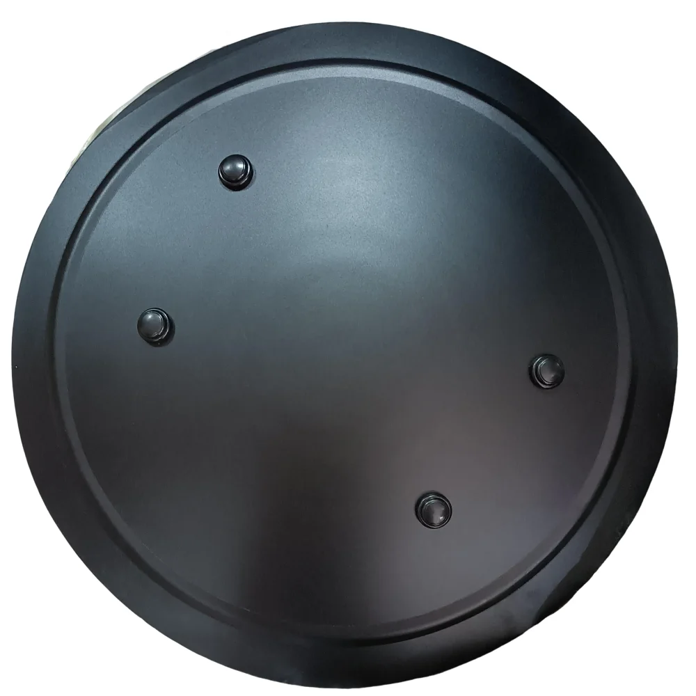 Metal Round Shield Aluminum Alloy Explosion-Proof Round Shield Campus Security Protection Security Equipment Self Defence Tool