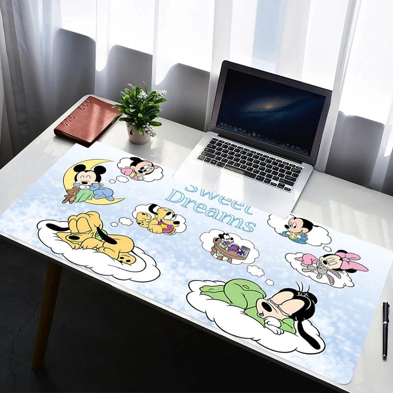 Mouse Pad PC Non Slip Rubber HD Mousepad Laptop Gamer Cabinet Keyboard Pad Office Computer Gaming Desk M-mickey Mouse Mouse Mat