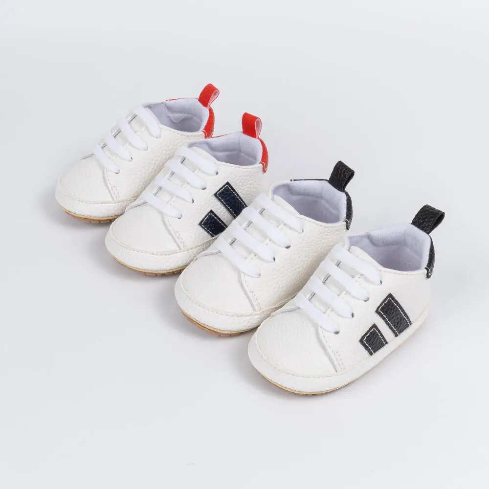 Baby Canvas Sneakers Classic Stripes Casual Baby Boy Girl Shoes Anti-slip Soft First Walkers Infant Baby Unisex Shoes