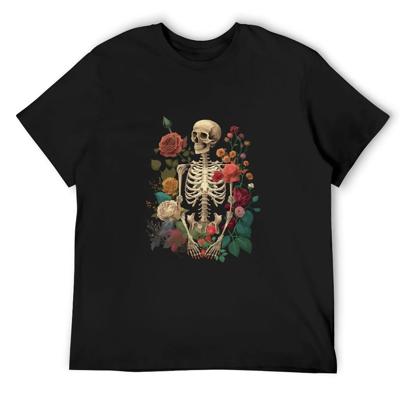 Bones And Botany Botanical Skeleton T-Shirt shirts graphic cute clothes oversized graphic tee Men's t-shirt