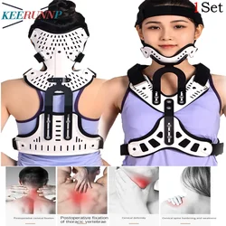 Orthosis Cervical Thoracic Halo Brace,Adjuatable Cervical Thoracic Orthosis Head Neck Chest Fixed Brace Cervical Traction Device