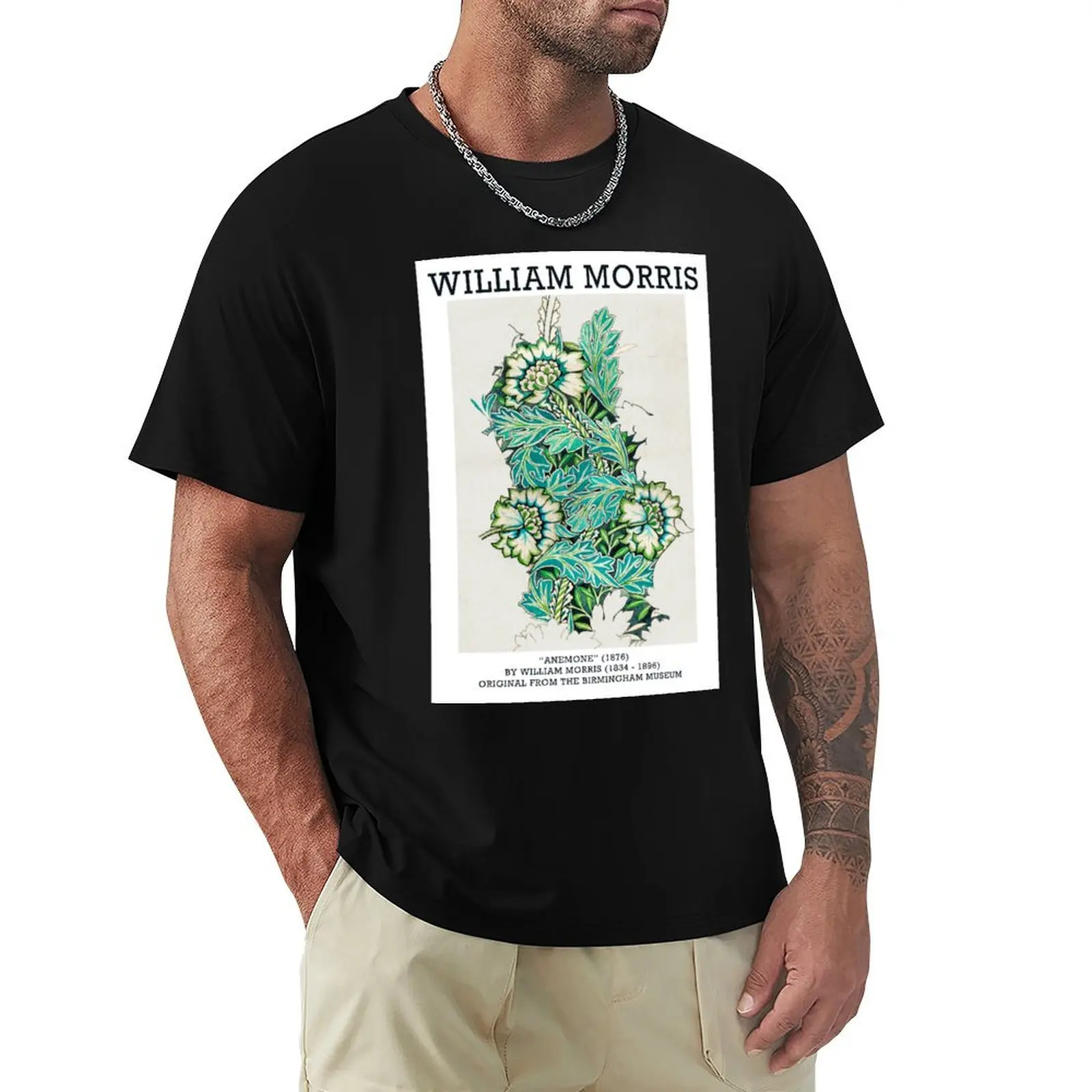 

HD Anemone by William Morris T-Shirt funny gifts croswit shirt man men clothes