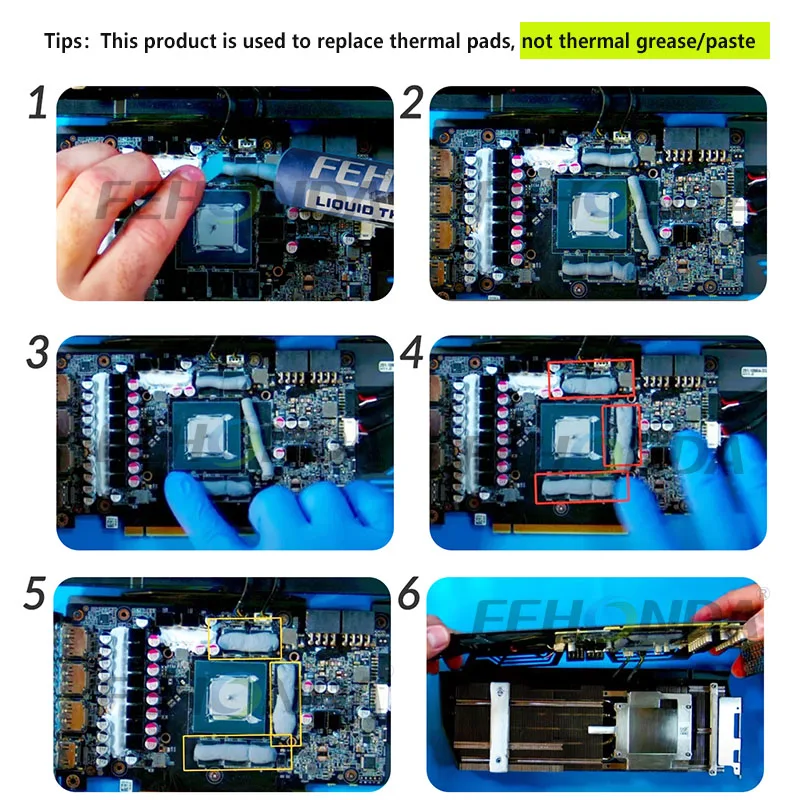 Fehonda LTP81 Termalpro 18w/mk płynny podkładka termiczna 12g VGA GPU IC procesor do szybkiego chłodzenia szpachlówki termicznej do radiatora