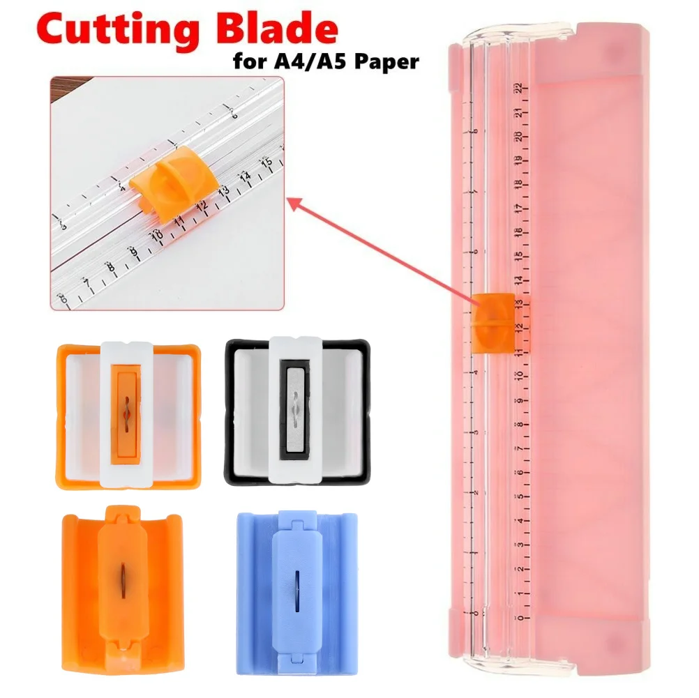 1PC A4/A5 Paper Cutting Replacement Blades Guillotine Paper Cutter with Pull-out Ruler for Photo Trimmers Scrapbooking Supplies