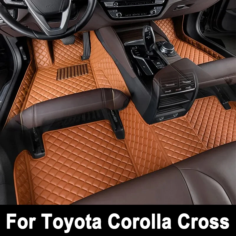 

Car Floor Mats For Toyota Corolla Cross 2022 2023 Custom Auto Foot Pads Automobile Carpet Cover Interior Accessories