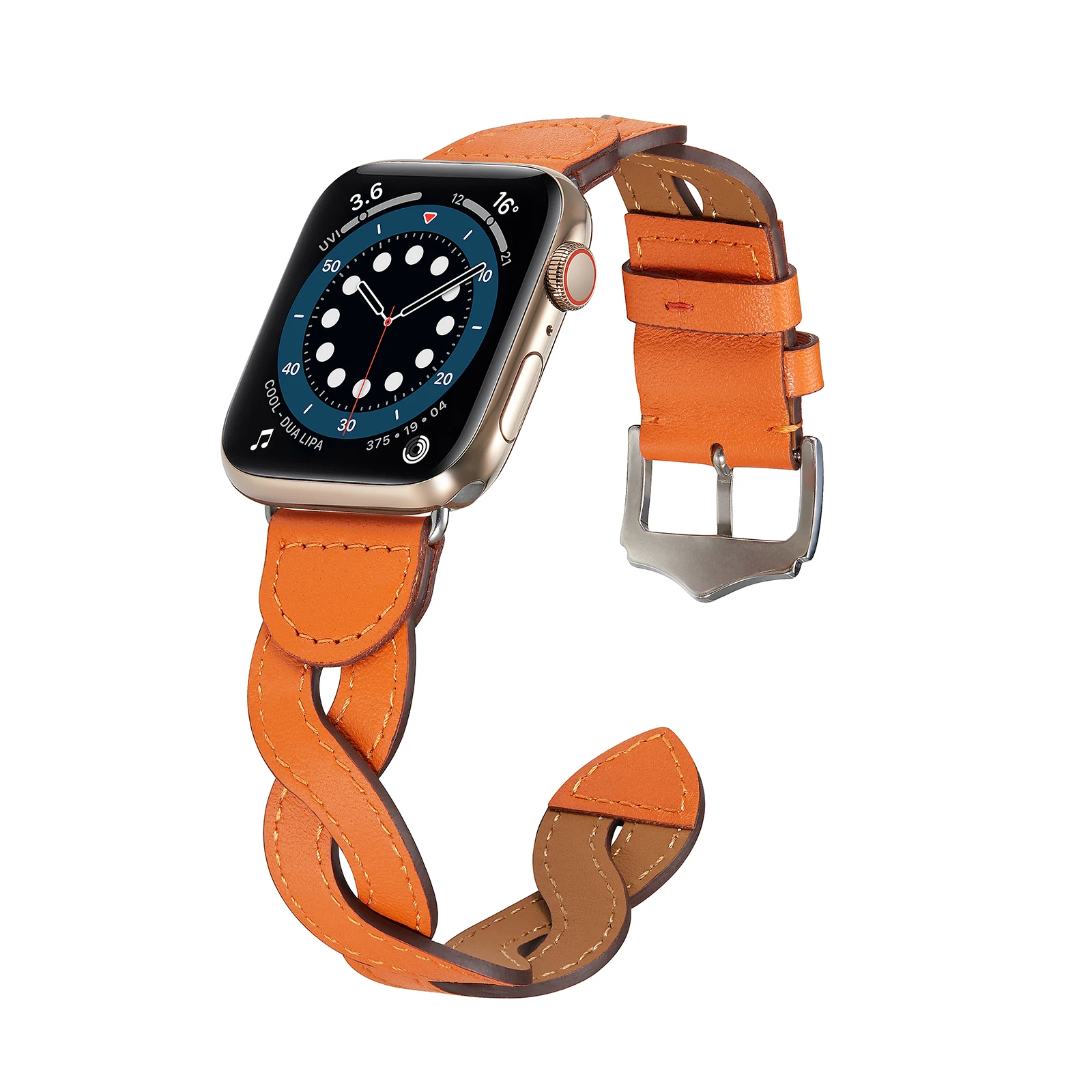 Premium Braided Leather Strap for Apple Watch Ultra 10 9 8 7 49mm 46mm 45mm 41mm 44mm 42mm 40mm Bracelet Wristband for 6 5 4 SE