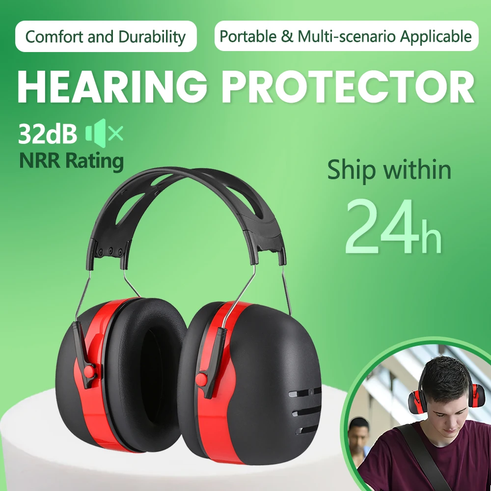 Headphones Noise Cancel Sound Blocking Ear Plugs Soundproof Earmuffs Reduction Shooting Protection Reducing Hearing Headset