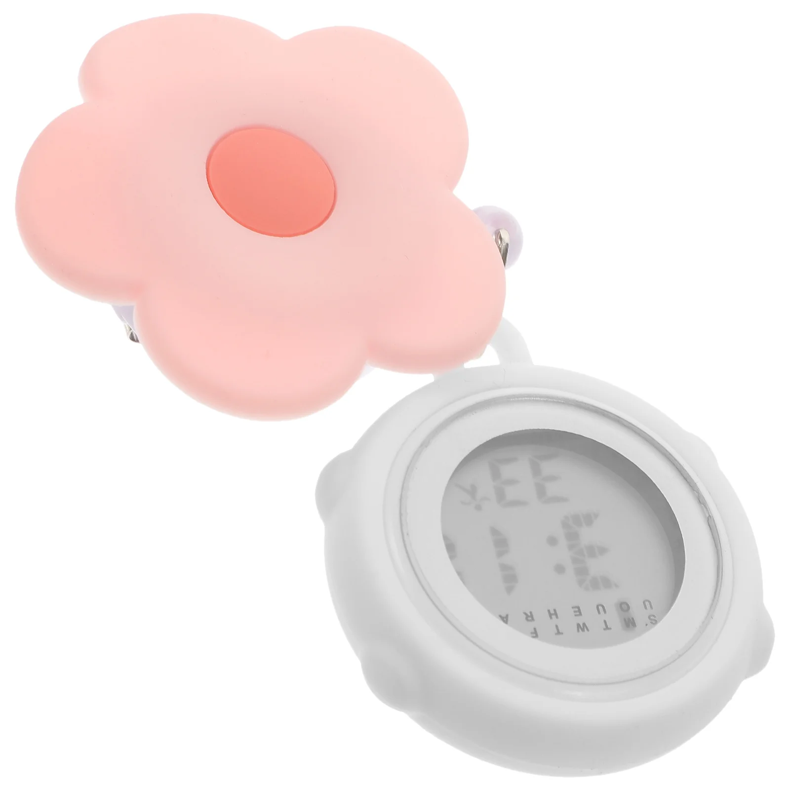 

Electronic Nurse Pocket Watch Retractable Clip on Hanging Chest Watch Timing Device for Medical Staff Timing Watches