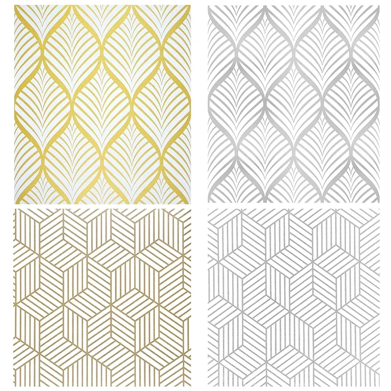 

odern Bohemian Golden PVC Wall Panels - Self-Adhesive Removable Vinyl Film for Kitchen Cabinets, Home Renovation Decals