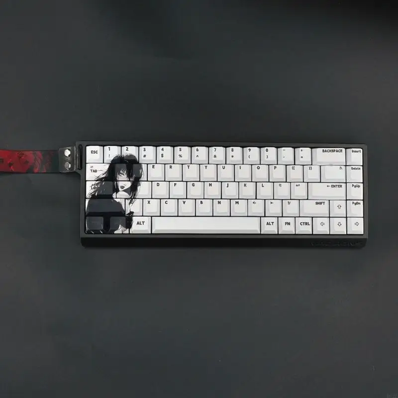 

462E 68Keys PBT Keycap Set Original Height 5Sides Dye Sublimation for Customizing Keyboard Keycaps Easy to Replace