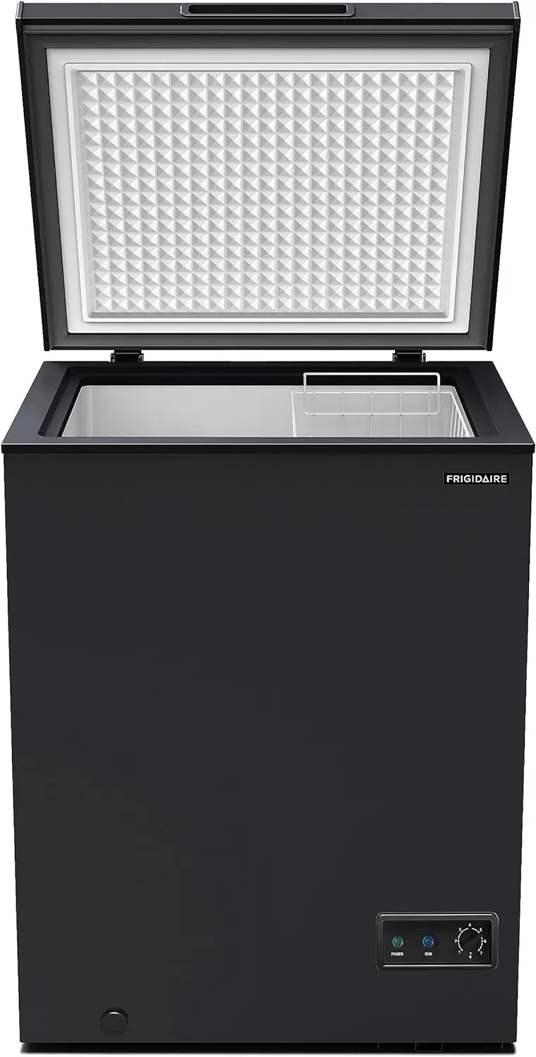 Nuovo 5.0 di capacità, nero-termostato regolabile-cestello in filo metallico rivestito in vinile rimovibile-scarico facile da scongelare, 5 cu ft