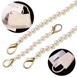 8mm Pearl Strap for Bags Handbag Handles DIY purse Replacement Long Beaded Chain for Shoulder Bag Straps Pearl Belt