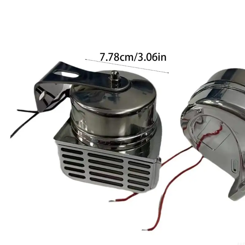 2026 New Premium Vehicle Horn 12V 24V High Low Tone 120dB Stainless Steel Standard Fit view 6