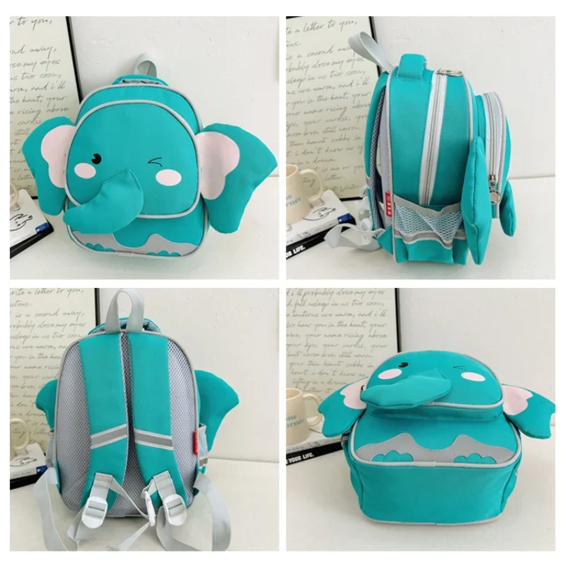 Cute Elephant Toddler Backpack Kindergarten Bag  Animal Cartoon Mini Travel Bag for Girl Boy 2-8 Years Kids Bookbags