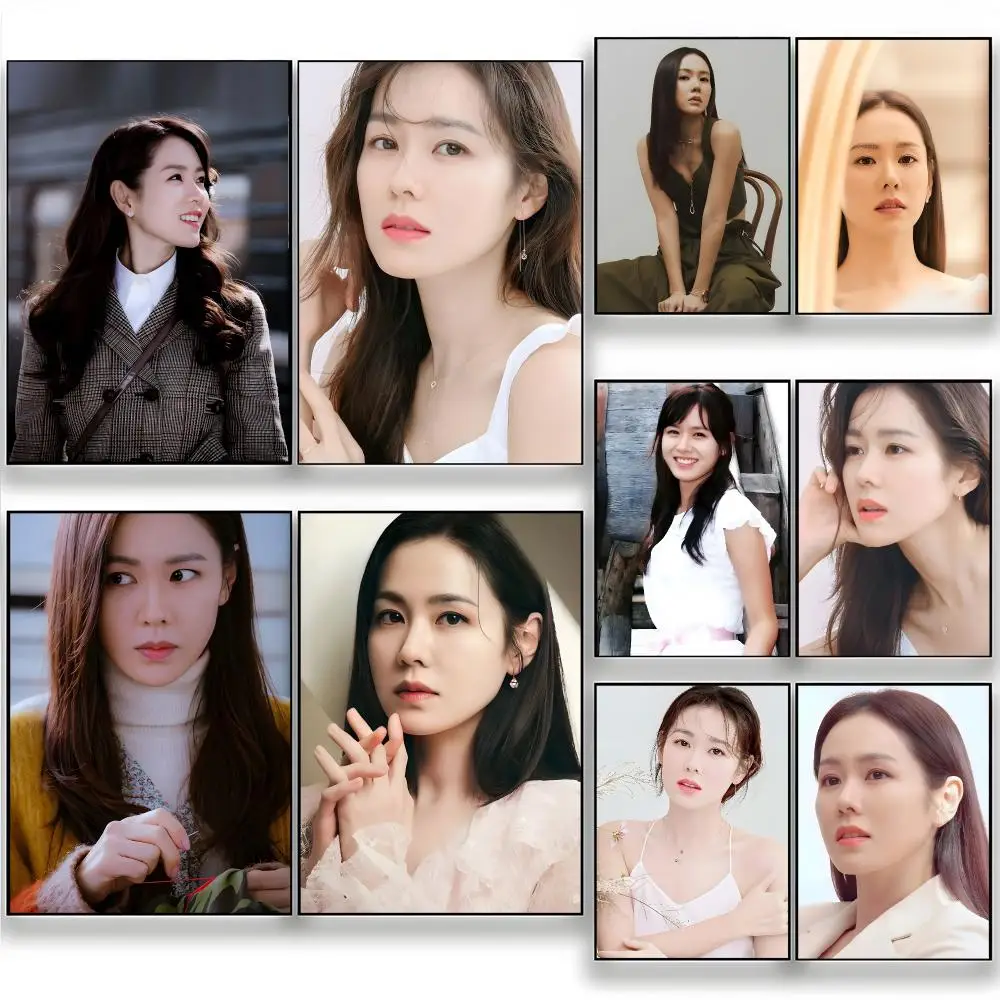 Actress Melodrama Lead Son Ye-Jin Poster Wall Art Painting for Living Room Home Decoration and Holiday Gifts