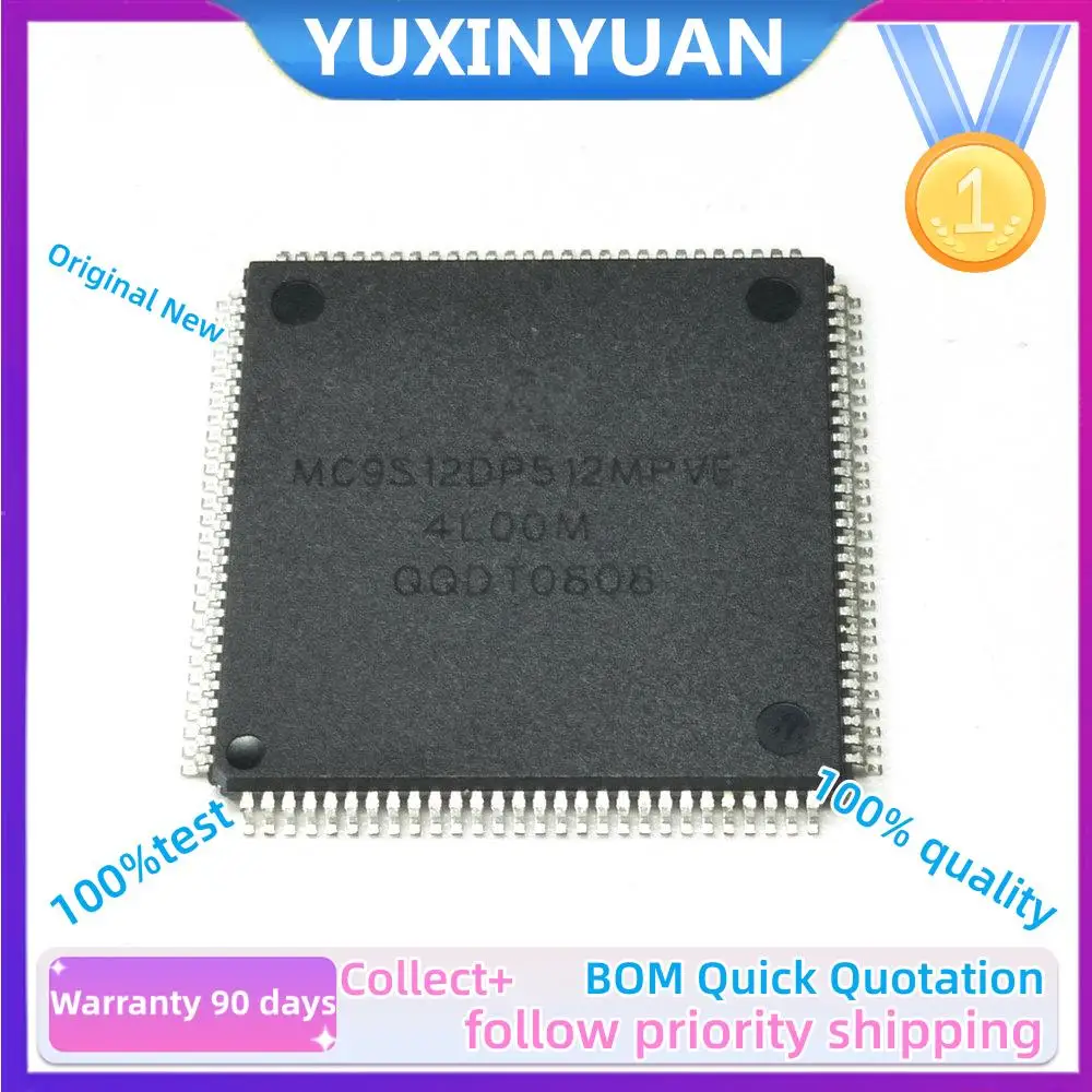 

1PCS and new Original MC9S12DP512MPVE MC9S12DP512 MC9S12DP QFP IC MCU 16BIT 512KB FLASH IN STOCK 100%TEst