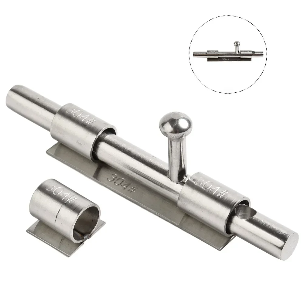 

1Pcs 5.5Inch Stainless Steel Door Latch Sliding Lock Bolt Latch Hasp Staple Gate Safety Lock Home Improvement Hardware