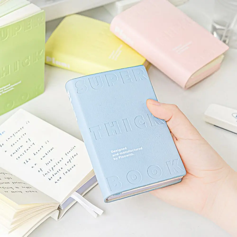 

Waterproof Cover Leather Notebook Minimalist Elegant Pocket Notebook Comfort Touch Square Planner Notepad Students