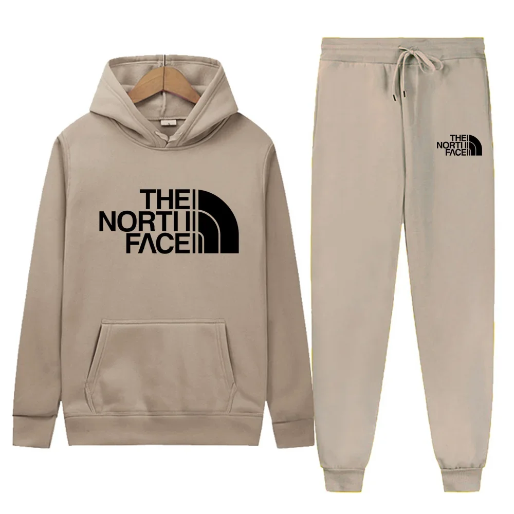 New Autumn Winter Men Women Tracksuit Hoodies + Pants 2Pcs Sets Suit Fashion Trend Hip Hop Y2K Clothing Sportswear Sweatshirts image 2