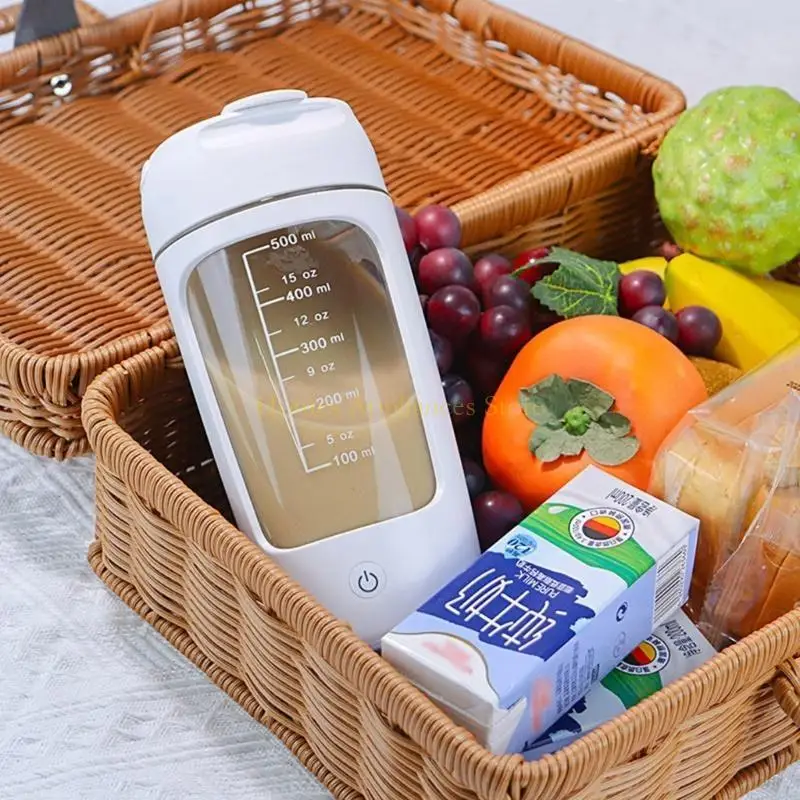 d0ab usb充電式ポータブルプロテインミキサーエレクトリック650mlシェイクとスムージー