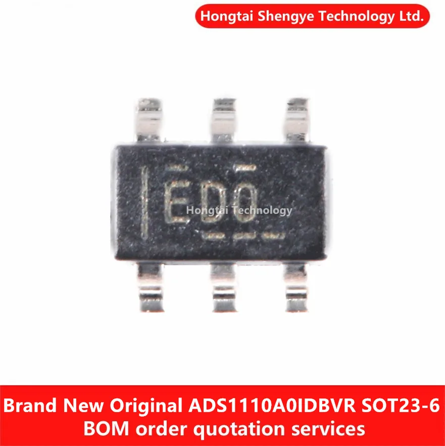 New original ADS1110A0IDBVR SOT-23-6 screen printed ED0 analog-to-digital converter chip