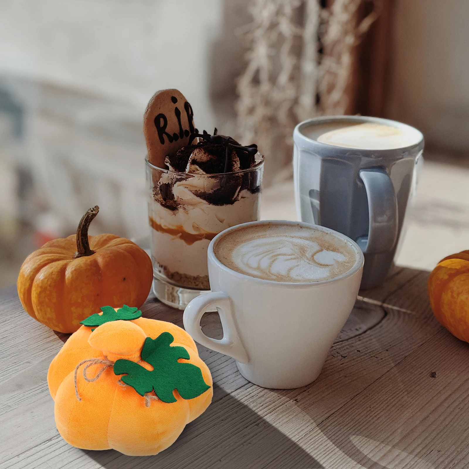 

Fabric Pumpkin Decor Artificial Pumpkins Photo Prop Party Scene Layout Autumn Home DIY Decor Halloween nament Simulated Food