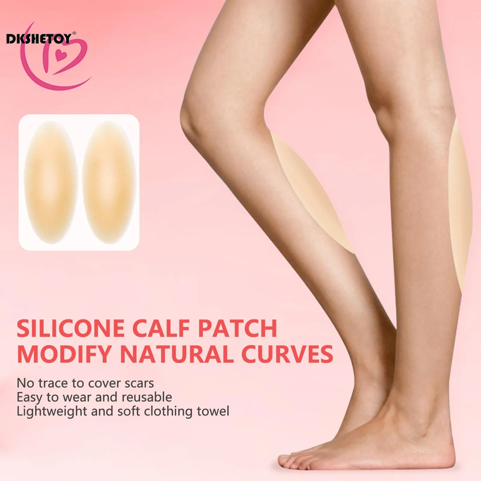 1 Pair Silicone Adhesive leg pads Orthotic Calf Corrector Leg Shape Pad for Crooked Thin Legs Sponge Miss Dish foot care tools