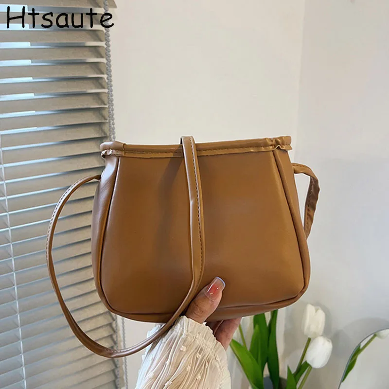 

Mini Handbag Women Crossbody Bags Patchwork PU Leather Tote Single Shoulder Bag Simple Female Shopping Handbags Sling Bag