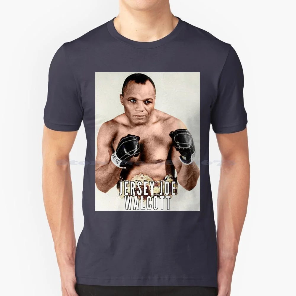 Jersey Joe Walcott-Boxing Legend Colorized T Shirt 100% Cotton Tee Colorization The Greatest Ezzard Charles Joe Walcott Joe