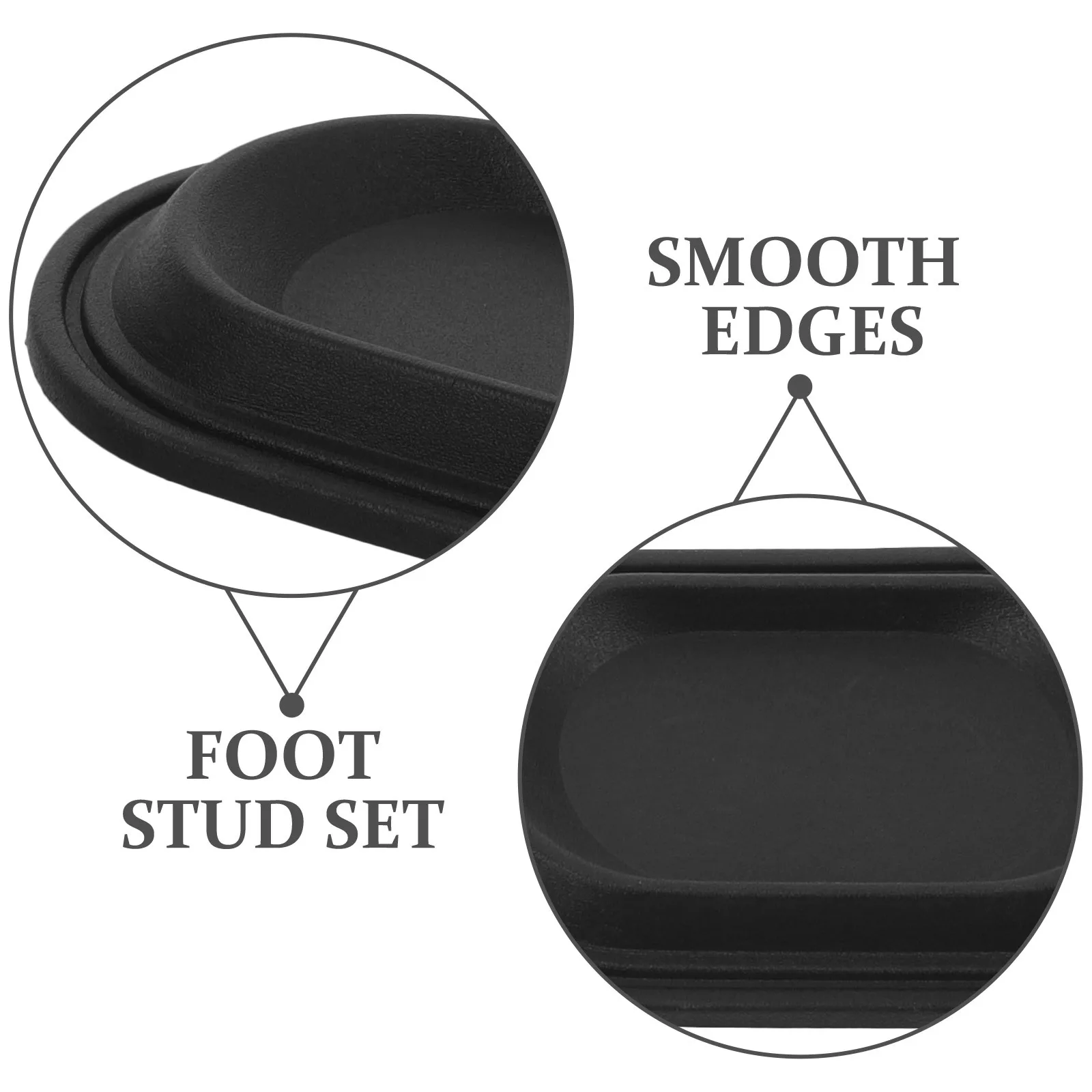 

4Pcs Luggage Bottom Feet Pads Replacement Durable Plastic Studs for Suitcase Bag Accessories Luggage Feet Pads