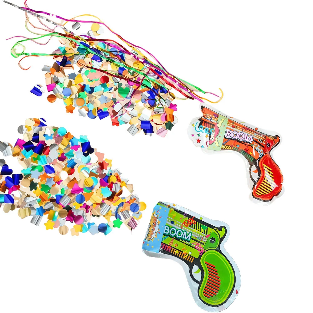 

18pcs Handheld Confetti Poppers Inflatable Party Balloons for Birthday Wedding Festival Outdoor Toys Party Decorations