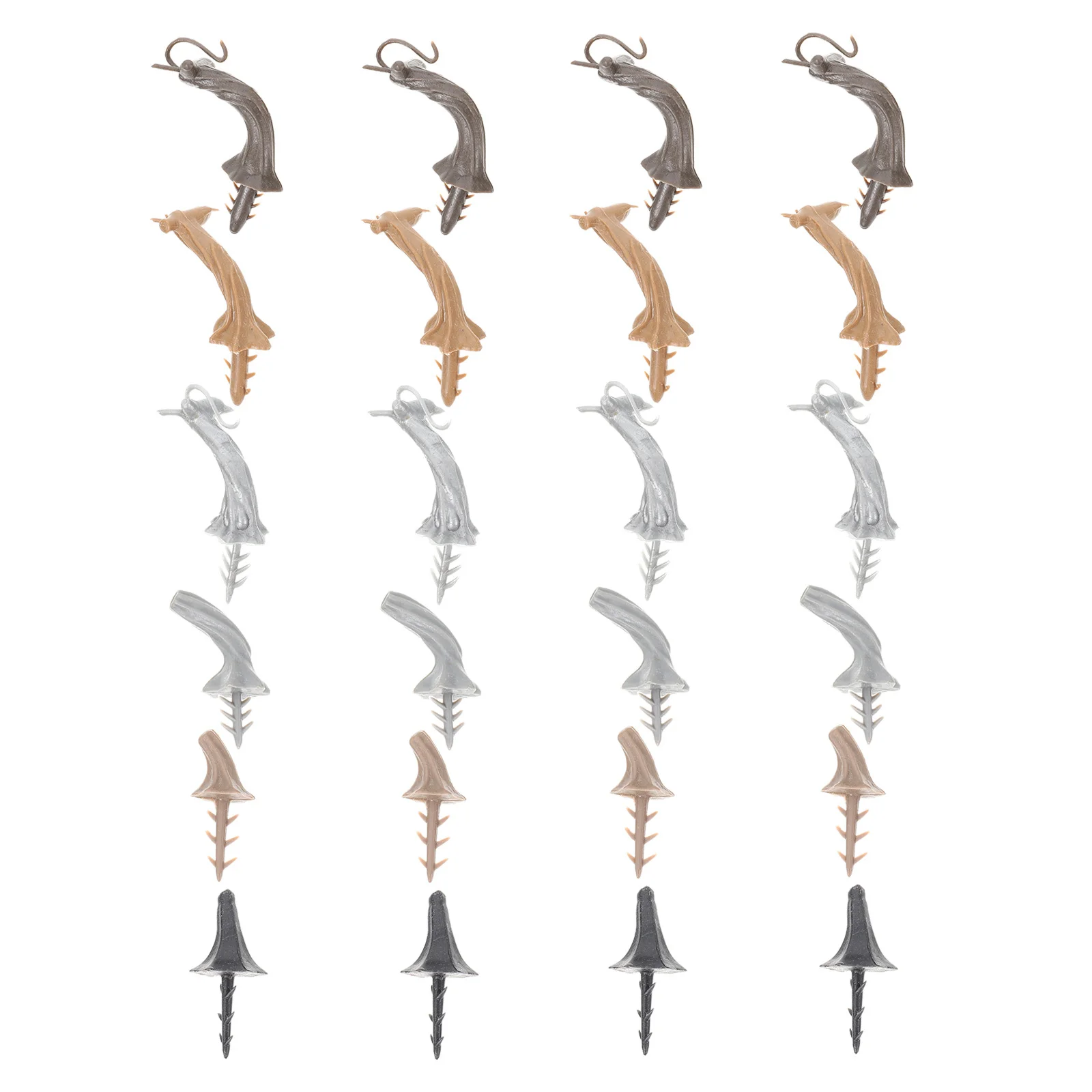 24 Stück Kürbis-Zubehör, Simulationsstängel, einfach zu installieren, Kunststoff, DIY, dekorative Stiele für Halloween, Basteln, Heimdekoration