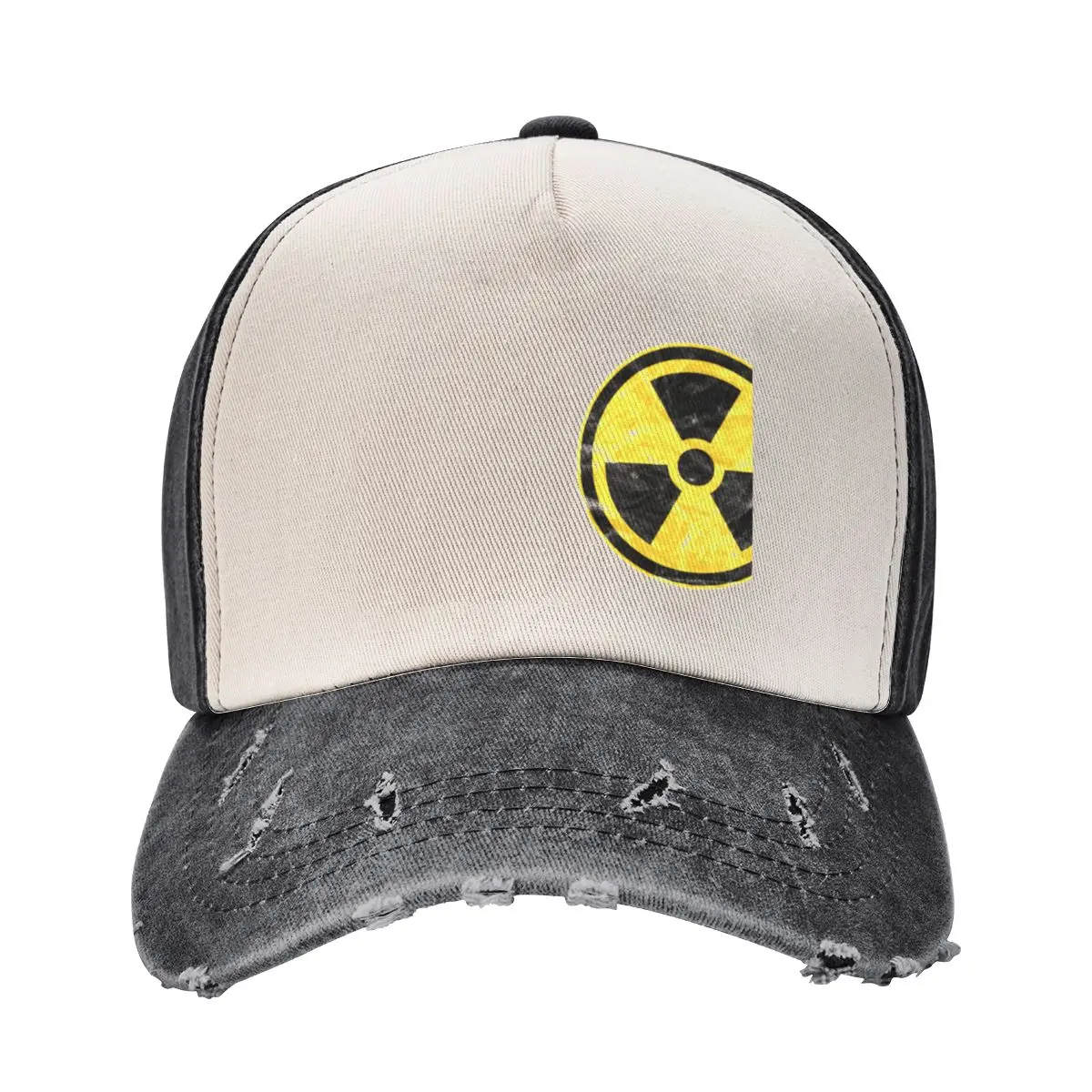 Radioactive Symbol (distressed look) Baseball Cap Luxury Man Hat |-F-| Fishing cap fashionable Men Golf Wear Women's