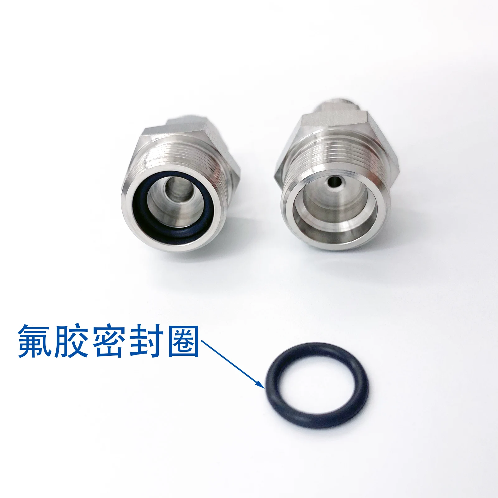 

Quartz glass tube, double card sleeve, two-way vacuum tube variable diameter connector