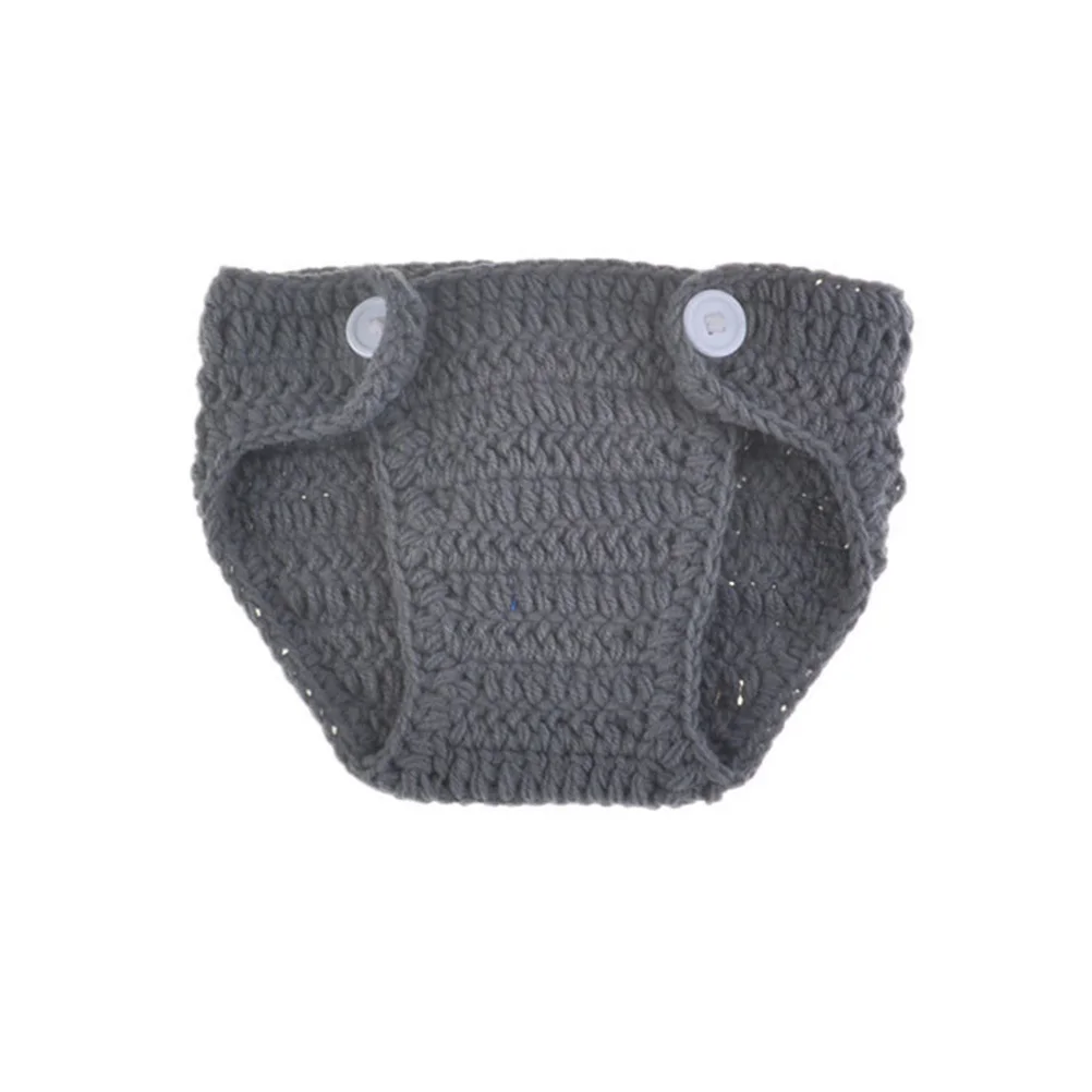 

1Set Photography Costumes Elephant Design Hand Knitting Outfit Photo Props Creative Breathable