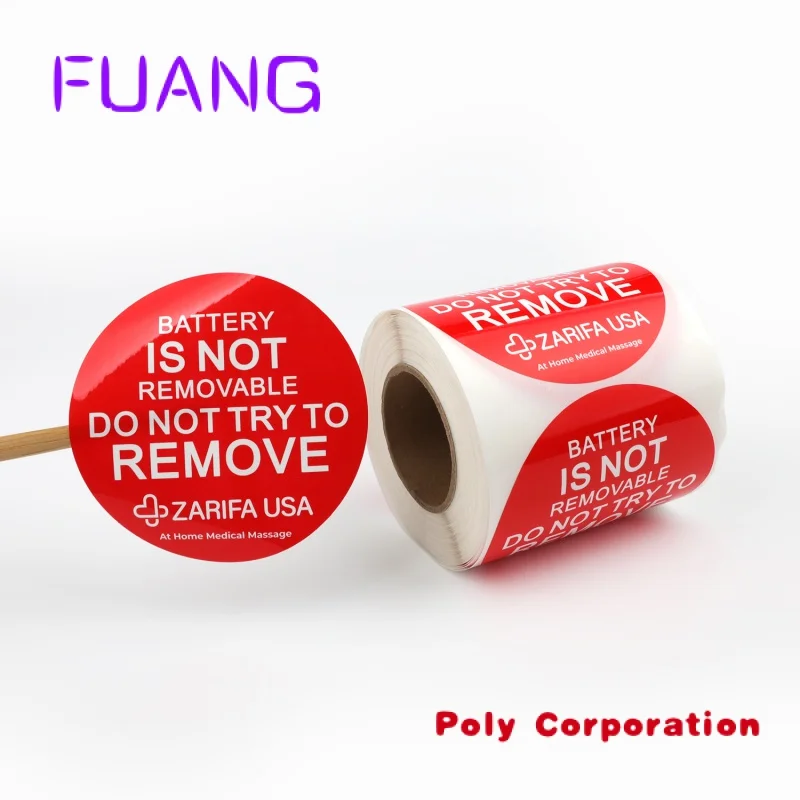 Custom Logo Sticker Bedrukt Rol Plastic Waterdicht Synthetisch Papier Zelfklevend Vinyl Pvc Ronde Cirkel Merk Logo Sticker