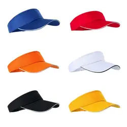 Tennis Caps Men Women Adjustable Sport Headband Classic Sun Sports Visor Hat Running Caps Tennis Beach Hat Outdoor Sports Hat