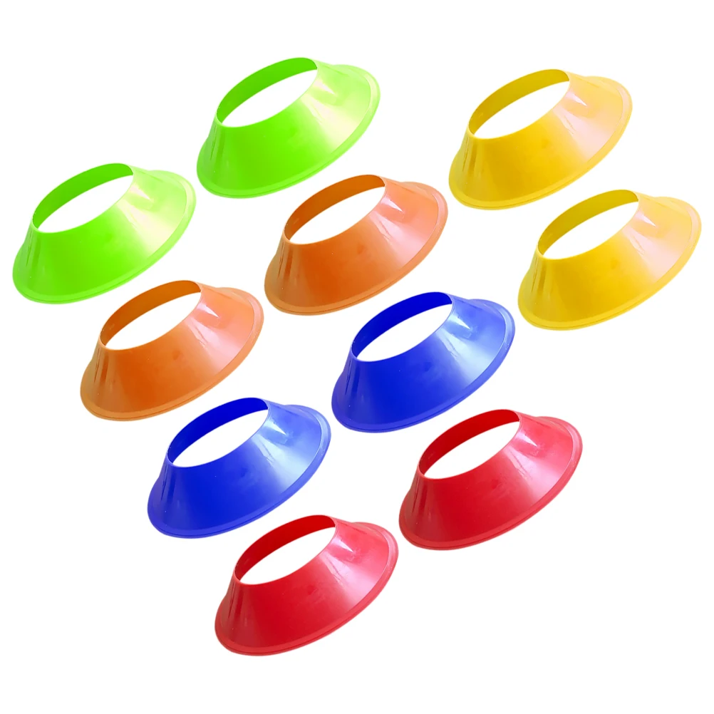 10 Uds conos de Entrenamiento de fútbol discos de fútbol Material PE rojo verde naranja equipo deportivo agilidad para obstáculos