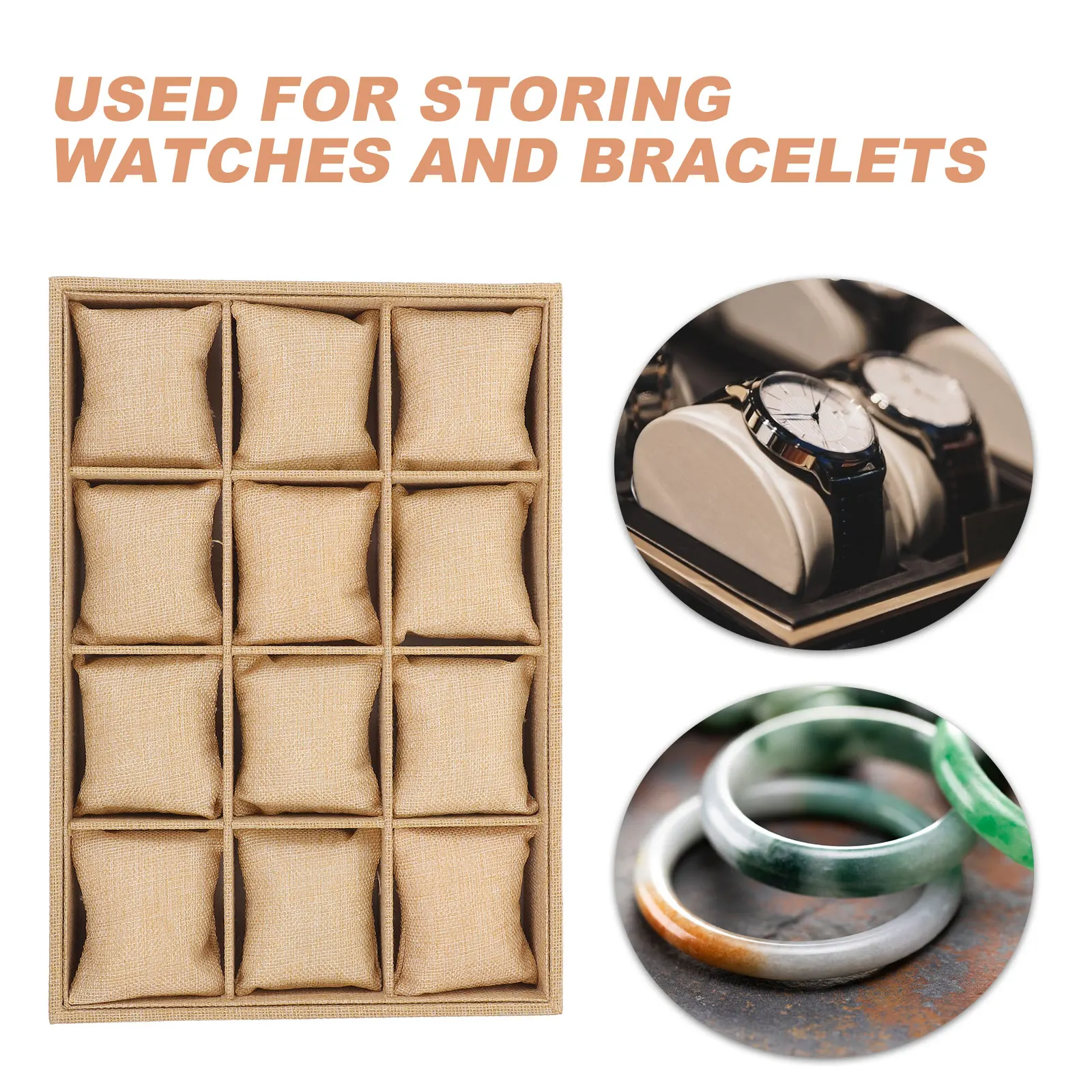 

Bracelet Tray Watches Single Rack Small Pillow Jewelry Display Bangle Holder Stand Pp Cotton Organizer