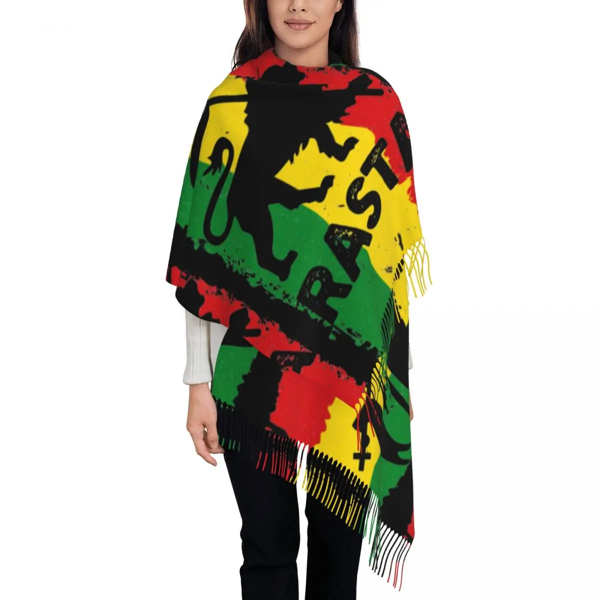 

Rastafari Rasta Lion Of juah шарф для женщин осень-зима шали из пашмины и накидка длинная шаль шарф для женщин