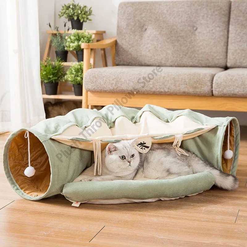 

Cat toy collapsible cat tunnel passageway rolling totoro litter spring and summer bed pet supplies